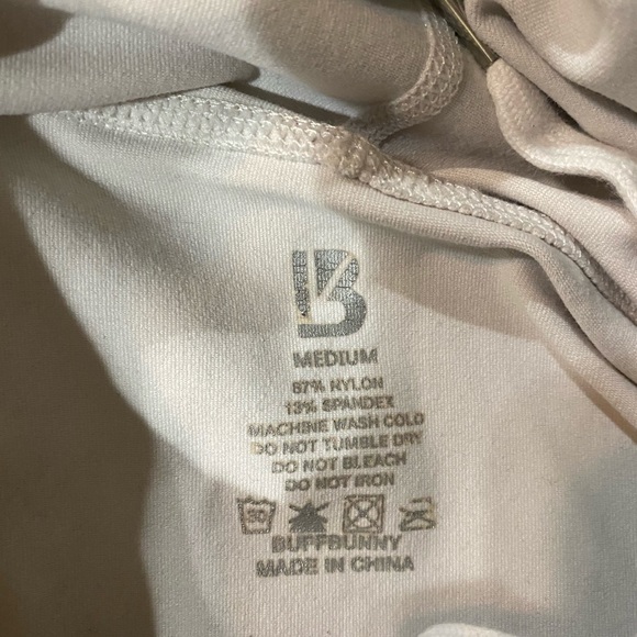 White buff bunny crop top. - Picture 2 of 5